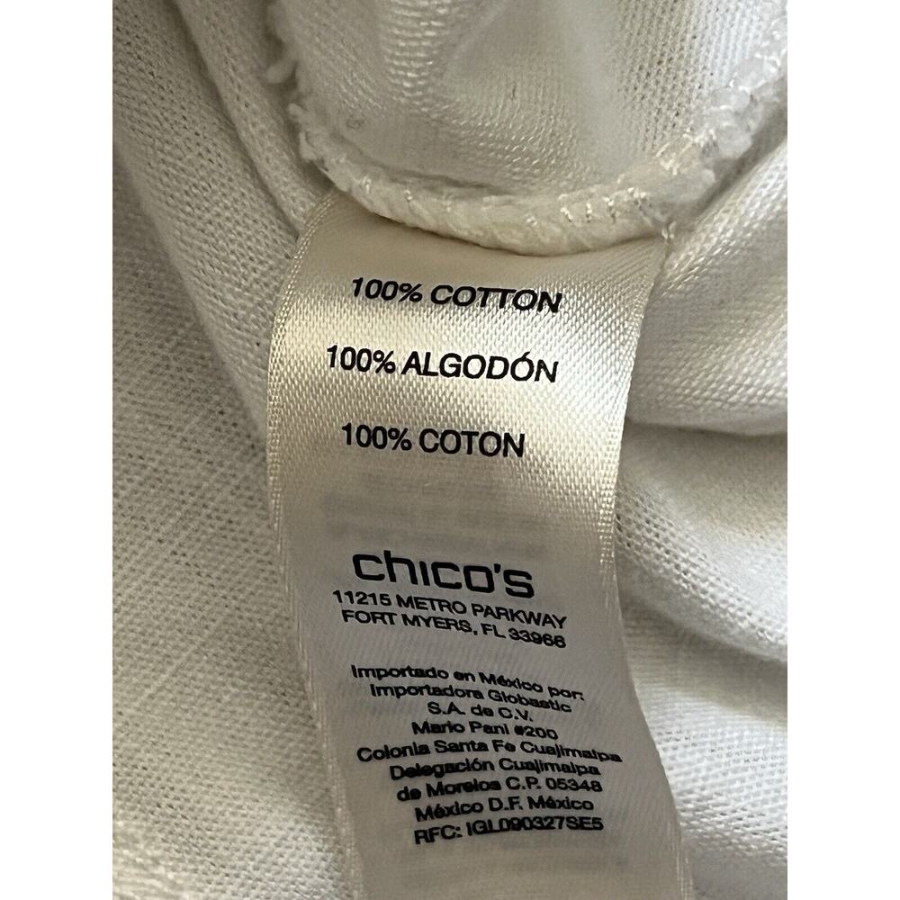Chico's White Button-Front Jacket - Picture 7 of 9